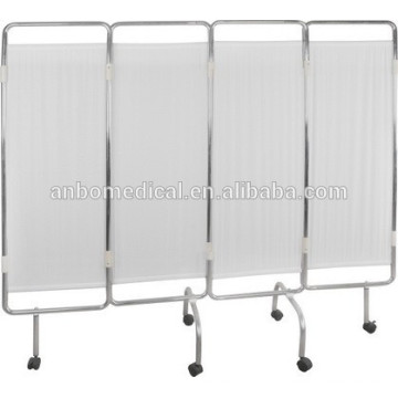 Tecido &amp; Metal Folding Hospital Ward Screen com rodas